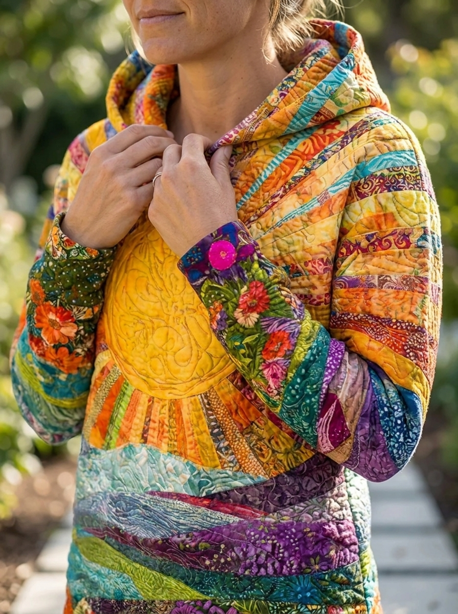 Clara | Sunrise Hoodie – Vibrant Design for Women