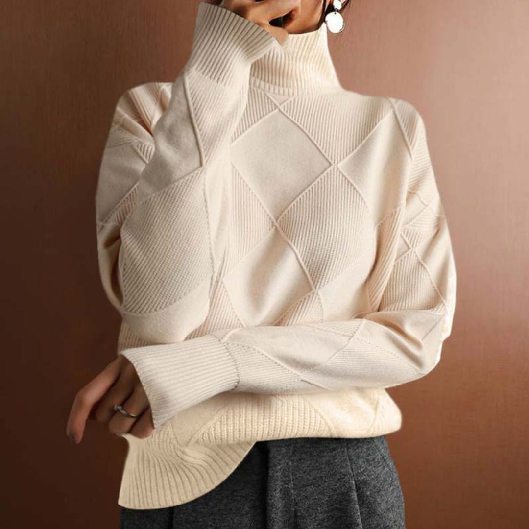Greta | Turtleneck Sweater – Casual Knit Style for Women