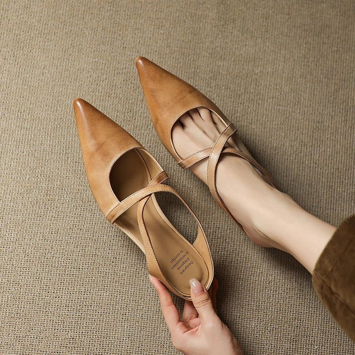 Celestia | Mules con cinturini incrociati e punta affusolata