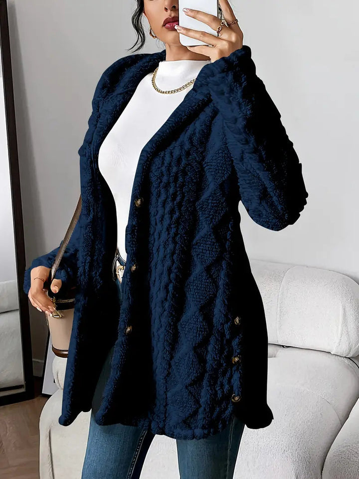 Celestia | Cozy Plush Women’s Hooded Cardigan