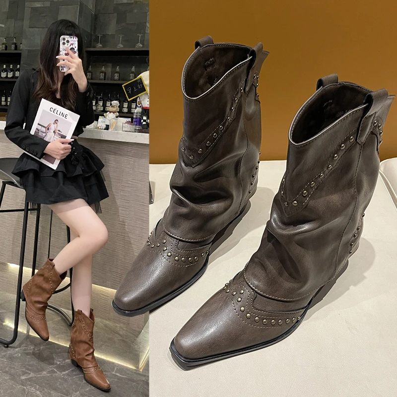 Sierra | Studded Western Cowboy Boots for Women