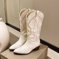 Vivica | Damen Western-Stiefel mit Stickerei