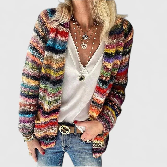 Aurélie | Multicolour Knit Cardigan