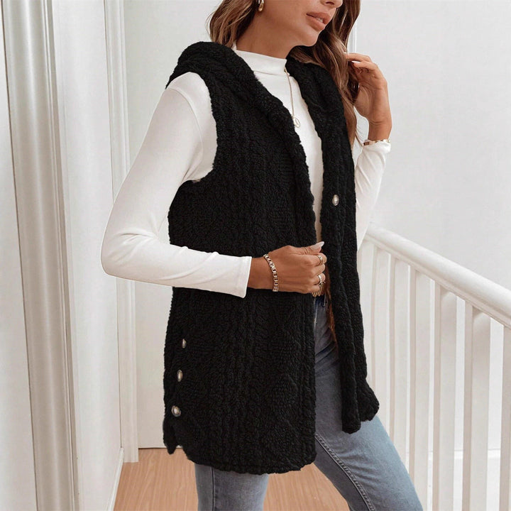 Brielle | Plush V-Neck Sleeveless Vest