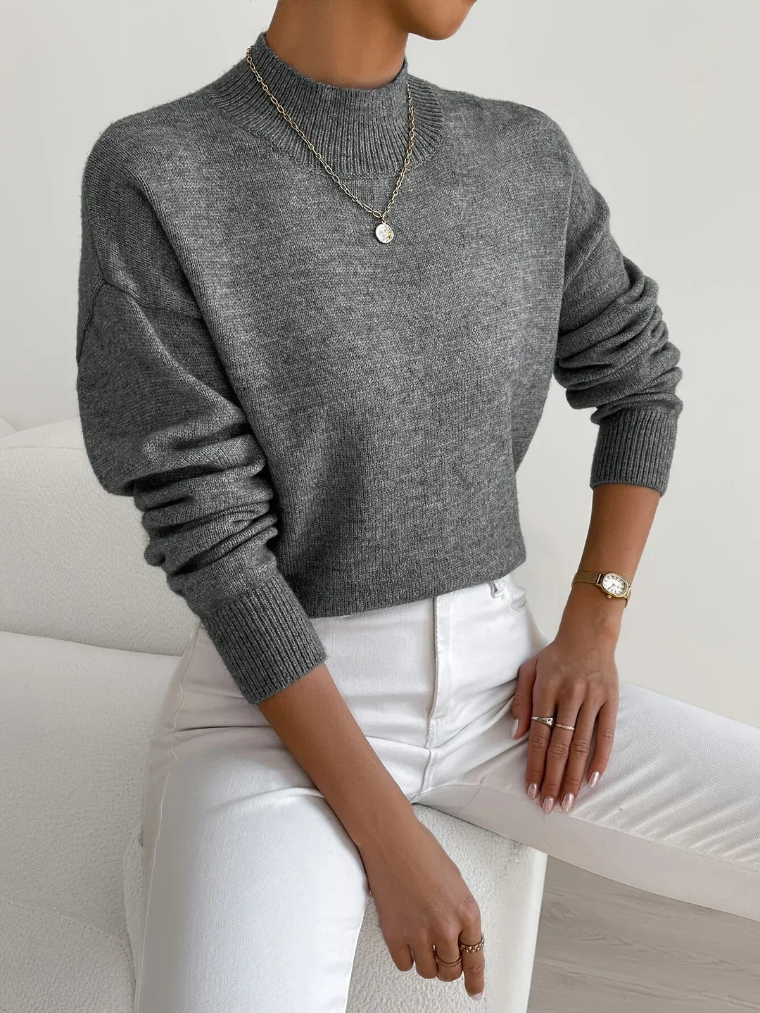 Aurelia | Classic Turtleneck Knit Sweater